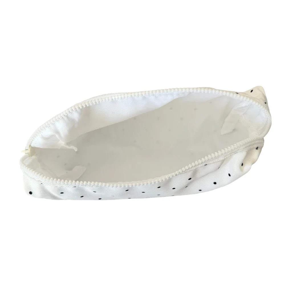 Miffy Pencil Case White Polka Dot Cartoon Print Large Capacity Kids OS